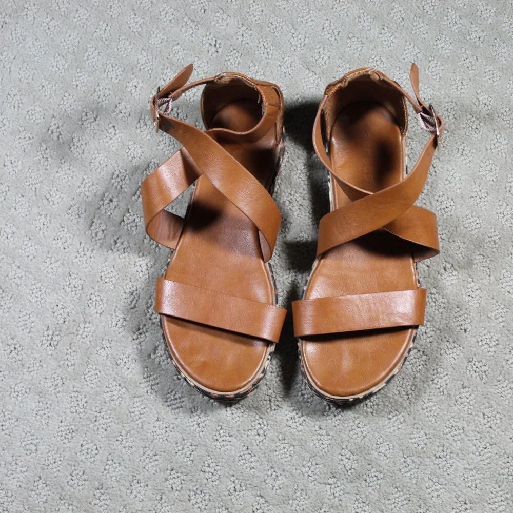 Bamboo Size 6 Cognac Leopard Print 1